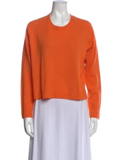 Pre-owned Me+em Cashmere Crew Neck Sweater In Orange