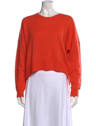 Pre-owned Me+em Cashmere Crew Neck Sweater In Orange