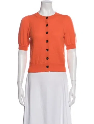 Pre-owned Me+em Cashmere Crew Neck Sweater In Orange
