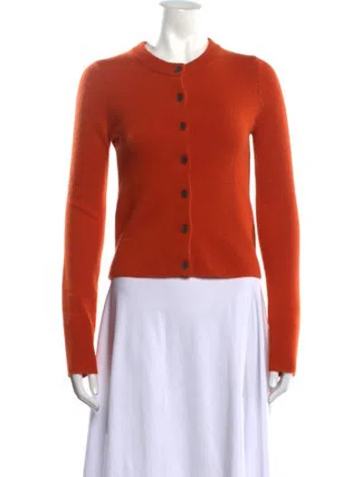 Pre-owned Me+em Cashmere Crew Neck Sweater In Orange
