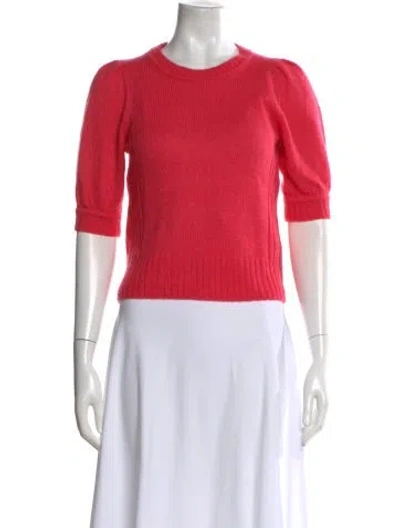 Pre-owned Me+em Cashmere Crew Neck Sweater In Red
