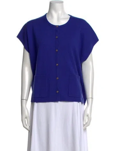 Pre-owned Me+em Cashmere Crew Neck Sweater W/ Tags In Blue