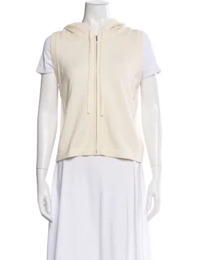 Pre-owned Me+em Cashmere Crew Neck Sweater In White