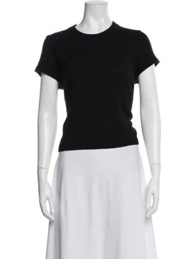Pre-owned Me+em Cashmere Crew Neck T-shirt In Black