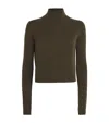 Me+em Cashmere High Neck Sweater In Brown