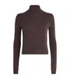 Me+em Cashmere High-neck Sweater In Brown