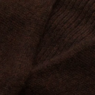 Me+em Cashmere Layered Wrap Top In Warm Chocolate
