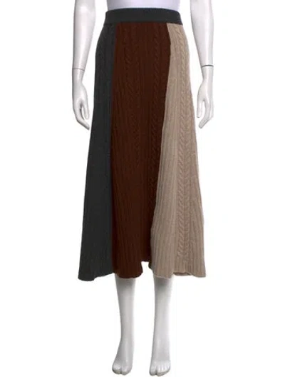 Pre-owned Me+em Cashmere Long Skirt In Multicolor