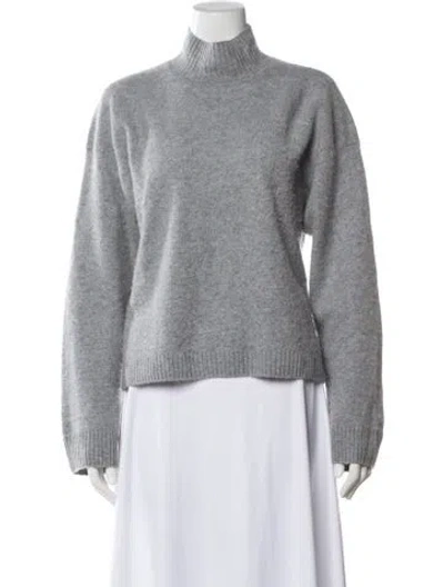 Pre-owned Me+em Cashmere Mock Neck Sweater In Grey