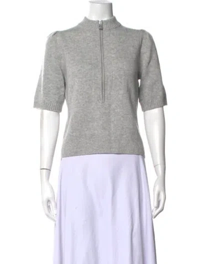 Pre-owned Me+em Cashmere Mock Neck Sweater W/ Tags In Grey
