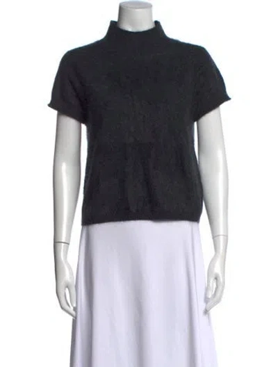 Pre-owned Me+em Cashmere Mock Neck Top W/ Tags In Blue