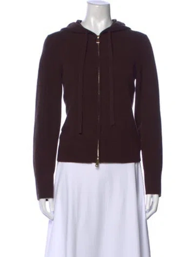 Pre-owned Me+em Cashmere Open Front Sweater In Brown