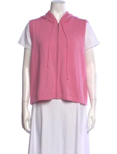 Pre-owned Me+em Cashmere Open Front Sweater In Pink