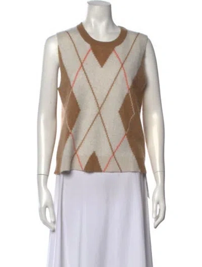 Pre-owned Me+em Cashmere Patterned Sweater In Neutrals