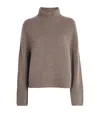 Me+em Cashmere Rollneck Sweater In Brown