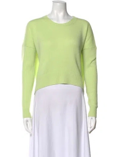 Pre-owned Me+em Cashmere Scoop Neck Sweater In Green