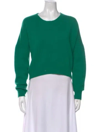 Pre-owned Me+em Cashmere Scoop Neck Sweater In Green