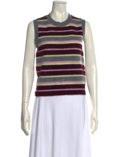 Pre-owned Me+em Cashmere Striped Sweater In Blue