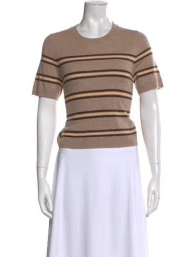 Pre-owned Me+em Cashmere Striped Sweater In Neutral