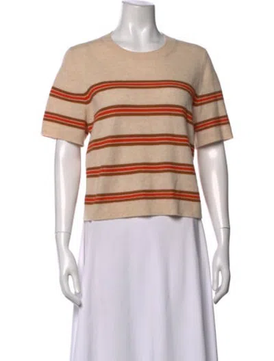 Pre-owned Me+em Cashmere Striped Sweater In Neutrals