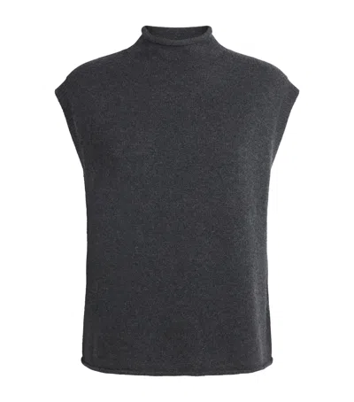 Me+em Cashmere Sweater Vest In Gray