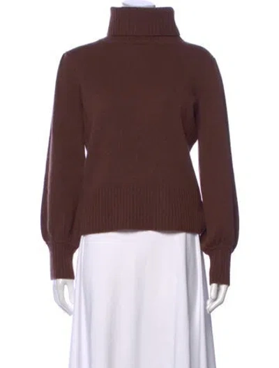 Pre-owned Me+em Cashmere Turtleneck Sweater In Brown