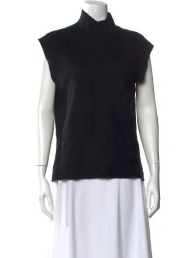 Pre-owned Me+em Cashmere Turtleneck Top In Black