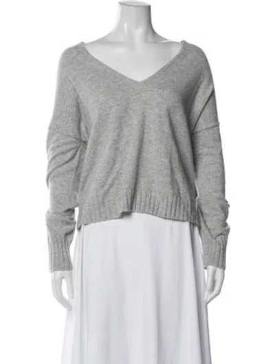 Pre-owned Me+em Cashmere V-neck Sweater In Gray