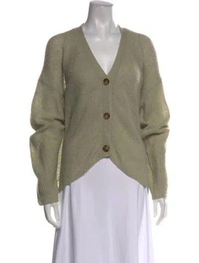 Pre-owned Me+em Cashmere V-neck Sweater In Green