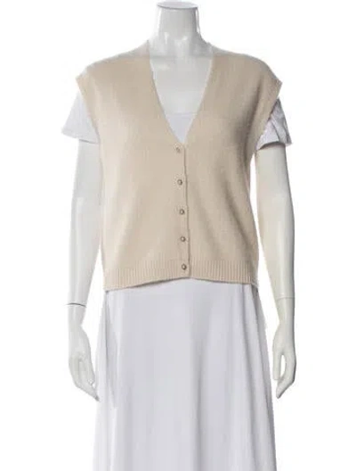 Pre-owned Me+em Cashmere V-neck Sweater In Neutral