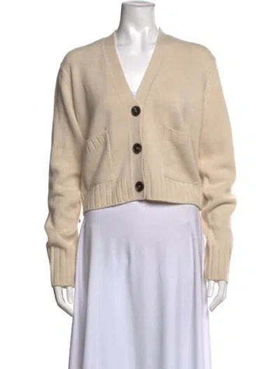 Pre-owned Me+em Cashmere V-neck Sweater In Neutrals