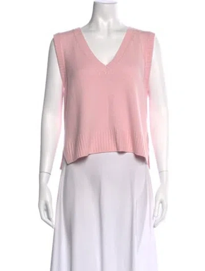 Pre-owned Me+em Cashmere V-neck Sweater In Pink