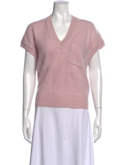 Pre-owned Me+em Cashmere V-neck Sweater In Pink
