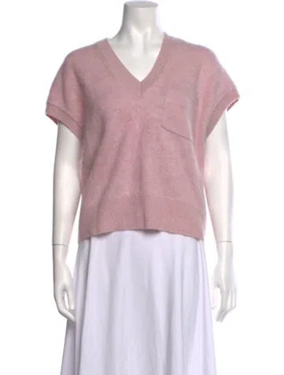 Pre-owned Me+em Cashmere V-neck Sweater In Pink