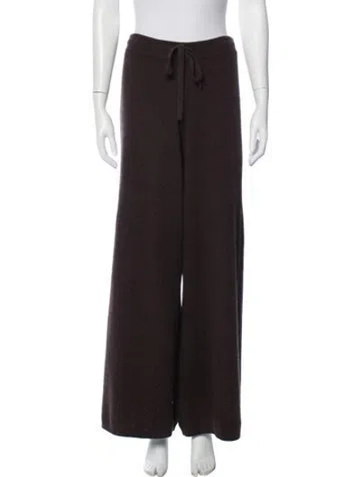 Pre-owned Me+em Cashmere Wide Leg Pants In Brown