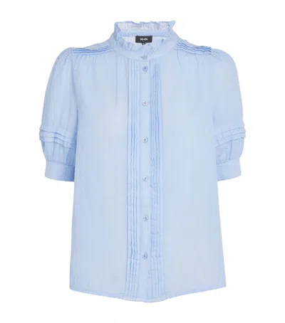 ME+EM COTTON FRILL-TRIM BLOUSE