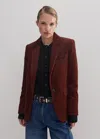 Me+em Chunky Cord Blazer In Conker