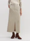 ME+EM ULTRA-SOFT CORD COLUMN MAXI SKIRT