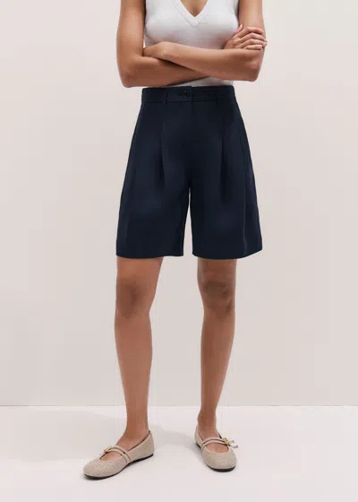 Me+em City Short Navy In Blue