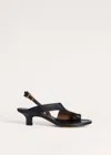 Me+em Contemporary Asymmetric Toe Loop Black In Black