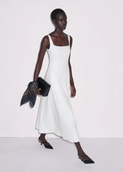 Me+em Contour Seamed Maxi Dress Soft White