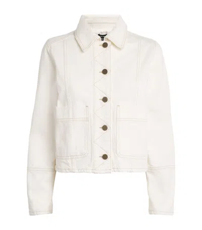 Me+em Contrast-stitch Denim Jacket