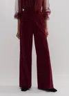 Me+em Cord Wide-leg Pant In Intense Red