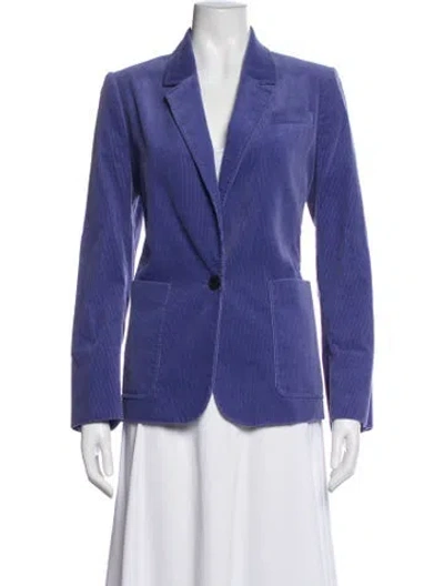 Pre-owned Me+em Corduroy Blazer In Purple