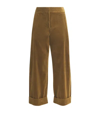 Me+em Corduroy Clever Trousers In Green