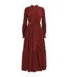 Me+em Soft Cord Maxi Dress + Belt In Brown