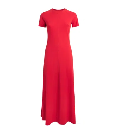 Me+em Bias Cut Am-pm Maxi Dress Rose Petal Red