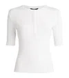 Me+em Cotton Buttoned Top In White