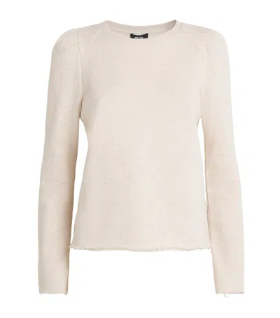 Me+em Cotton Feminine Sweatshirt In Neutral