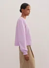 Me+em Cotton Lace Insert Swing Top In Light Lupin Lilac